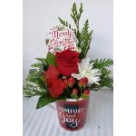 A Christmas Floral Mug Design